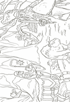 coloriage narnia les soldats de la sorciere